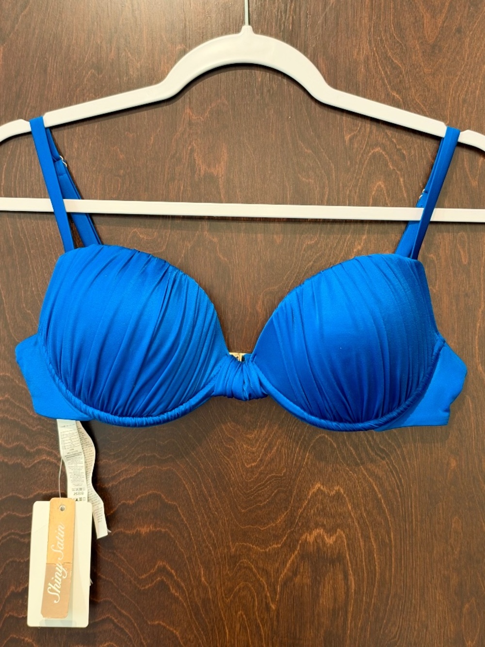 Calzedonia satin push-up bikini top - M, NWT